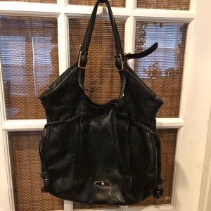 Elliott Lucca Black Leather Bag